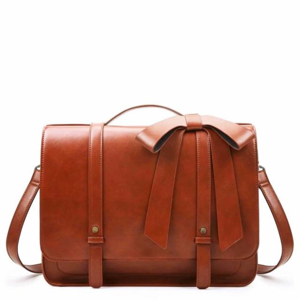 Vintage Satchel mit Schleife und Kussmund