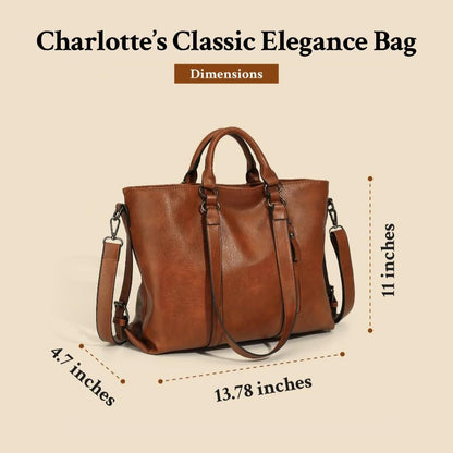 Charlotte's Klassische Eleganz | Vintage Tote Bag