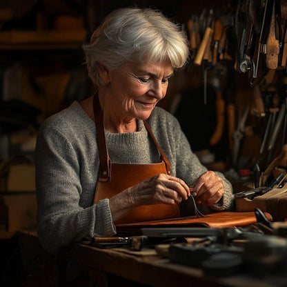 Vintage Satchel mit Schleife und Kussmund